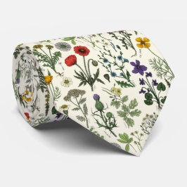 Gravata Colagem de flores silvestres