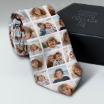 Gravata Colagem de Fotos - 9 Imagens em uma Grade - Branco<br><div class="desc">Use até 9 fotos quadradas para criar um presente exclusivo e pessoal. Para obter melhores resultados,  recorte suas fotos em quadrados antes de carregar. Esse layout de tendência inclui linhas limpas e uma grade moderna. Se precisar ajustar as fotos,  clique na ferramenta personalizar para fazer alterações.</div>