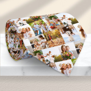 Gravata Colagem de Fotos Multi Personalizada