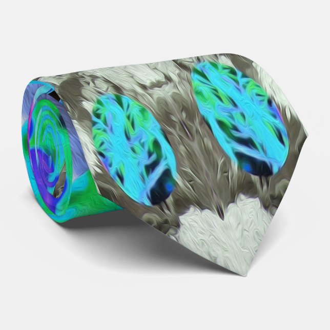 Gravata Colagem de Lírio Stargazer, Rosa e Hibisco Rosa (Rolled)