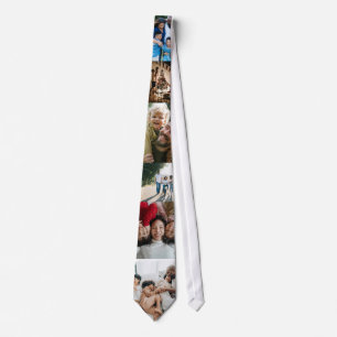 Gravata Colagem Personalizada de 6 Fotos Personalizada