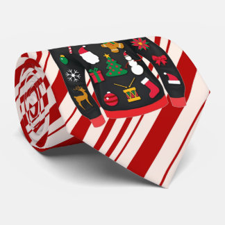 Gravata Coleção de Natal Dale, Red e White Sweater