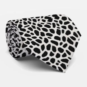 Gravata Coleção Elegante de Leopardo Branco Trendy de Luxo