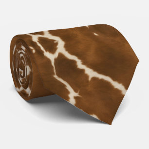 Gravata Coleção Moderna de Couros de Vaca Erva