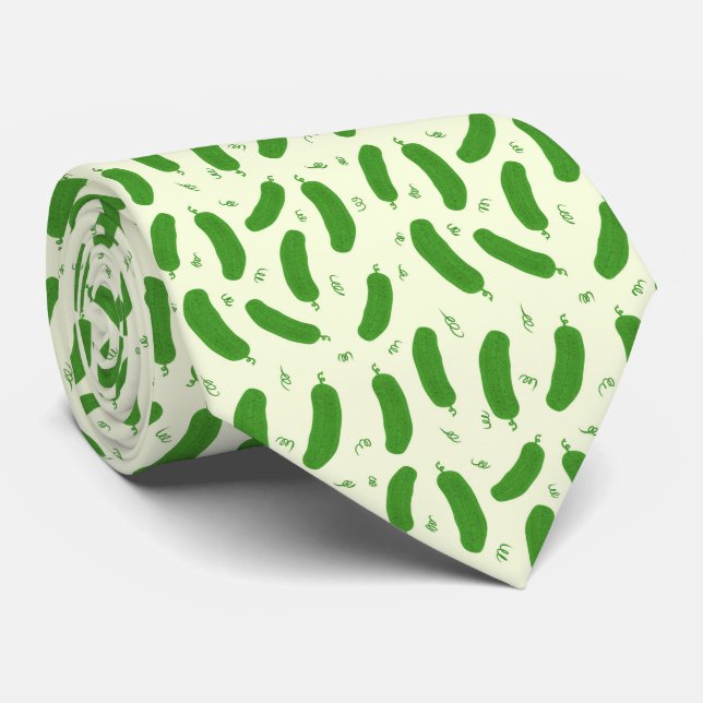 Gravata Coleção Pickle & Fresh estampada (Rolled)