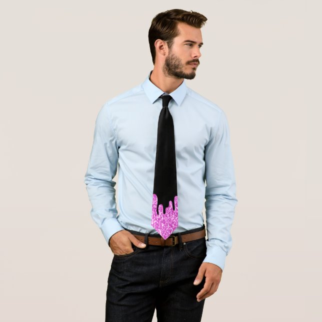 Gravata Coletor Brilhante Cor-de-Rosa (In Situ)