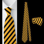 Gravata Coletor De Abstrato, Com Estirpe Amarelo, Preto<br><div class="desc">Coletor De Abstrato De Padrões De Preto E Amarelo.</div>