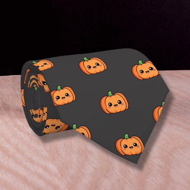 Gravata Coletor de Colhida de Bombaim (Cute Pumpkin Neck Tie)
