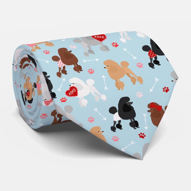 Gravata Coletor de Namorados de Poodle (Rolled)