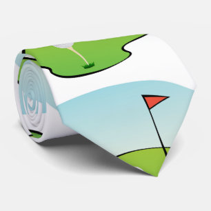 Gravata Coletor de Padrões de Golfe Divertido