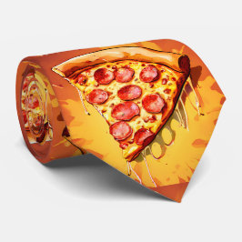 Gravata Coletor de Pescoço com Fatia de Pizza Deliciosa
