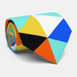 Gravata Coletor do Pescoço do Triângulo com Abstrato Geomé