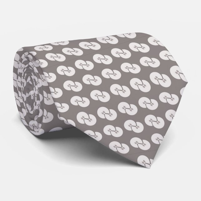 Gravata Coletor elegante prateado (Rolled)