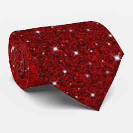 Gravata Coletor Vermelho Espelhante e Estrelas Torneiras E