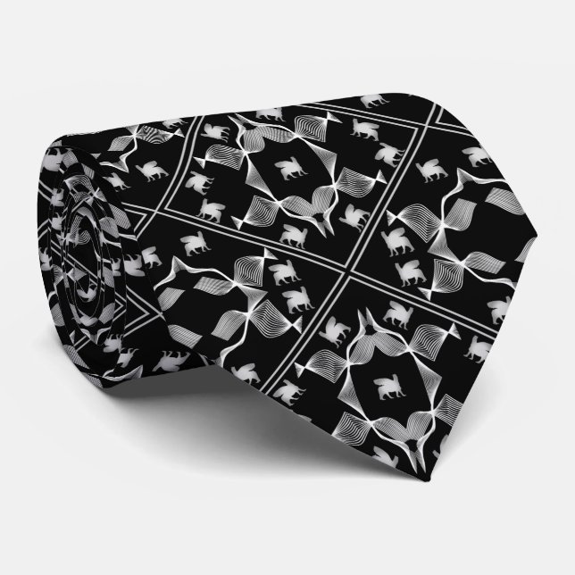 Gravata Colheita branca do jardim do Lamaçu (Rolled)