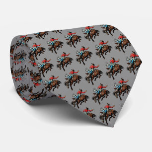 Gravata Colheita Bronc Rider Mens Necktie