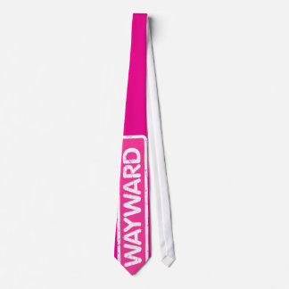 Gravata Colheita com logotipo branco e cor-de-rosa
