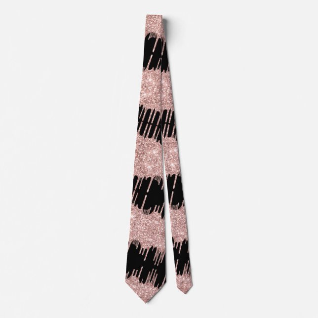 Gravata Colírio Dourado rosa (Frente)