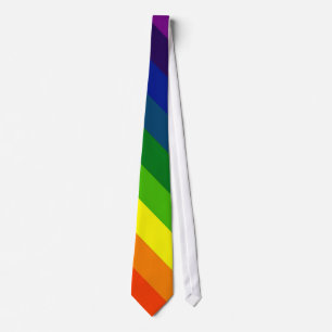 Gravata COLORA-ME um ~ do ARCO-ÍRIS (um design listrado