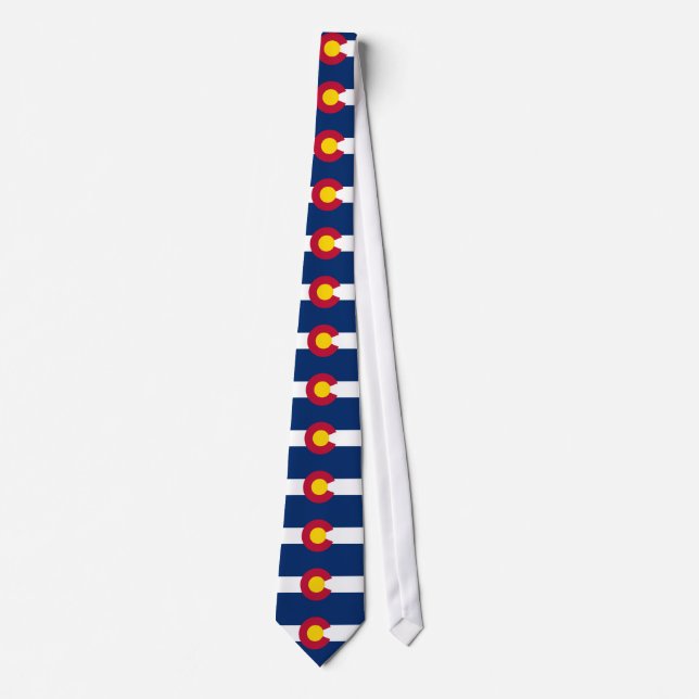 Gravata Colorado, bandeira estadual americana Tie (Frente)