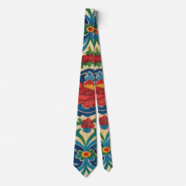 Gravata Colorful Artistic Floral Tie – Bold Statement Neck