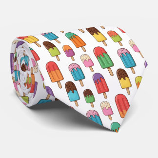 Gravata Colorful Dripping Popsicle Pattern