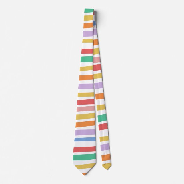 Gravata Colorful Stripe  (Frente)