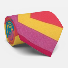 Gravata Colorida Abstrato Groovy Neck Tie