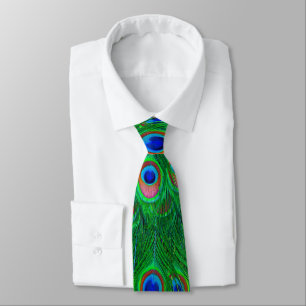 Gravata Colorida Peacock Pattern Tie