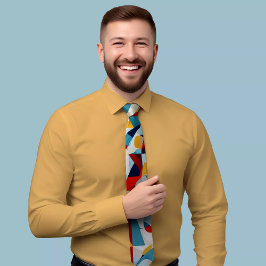 Gravata Colorida Triângulo com Design Vibrante