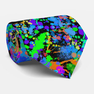 Gravata Colorido, falso néon, Paintball, divertimento