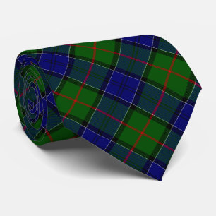 Gravata Colquhoun tartan xadrez verde azul