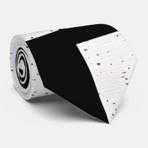 Gravata Coluna Branca e Negra Branca do Pescoço
