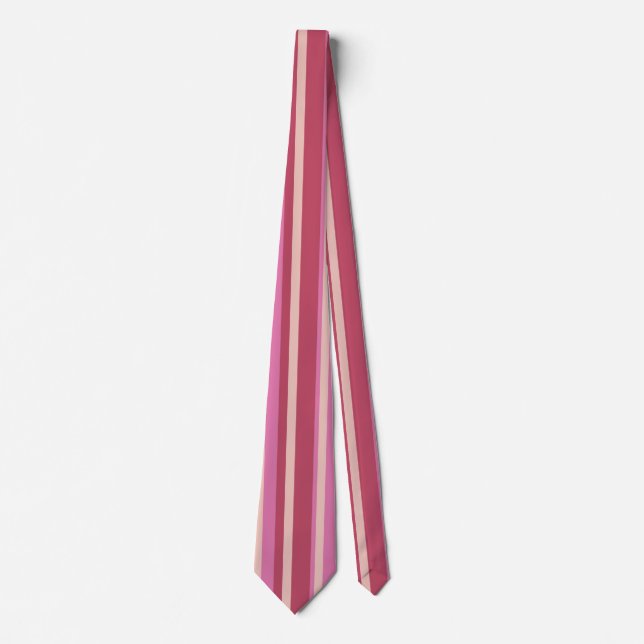 Gravata Coluna do Pescoço das Linhas Amarelas Rosa (Frente)
