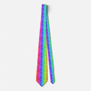 Gravata com arco-íris multicolor