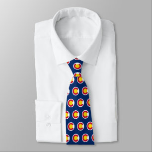 Gravata com Bandeira do Colorado, Negócios / moda 