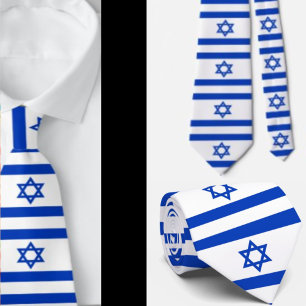 Gravata com Bandeira Israelense Judaica