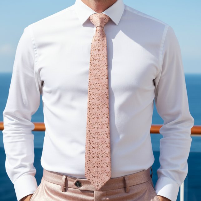 Gravata com Brilho em Rose Gold (Criador carregado)