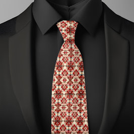Gravata com Estampa Argyle de Férias