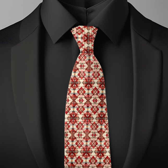Gravata com Estampa Argyle de Férias (Criador carregado)