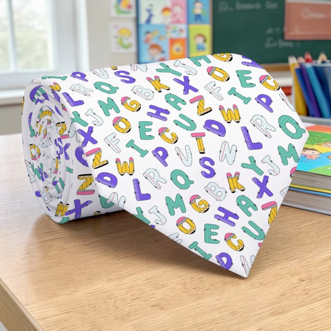 Gravata com Estampa de Professor (Criador carregado)