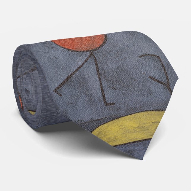 Gravata Com Guarda-Chuva - Arte Abstrata  (Rolled)