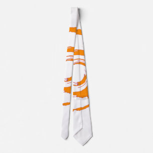 Gravata com o Big Orange Twirl