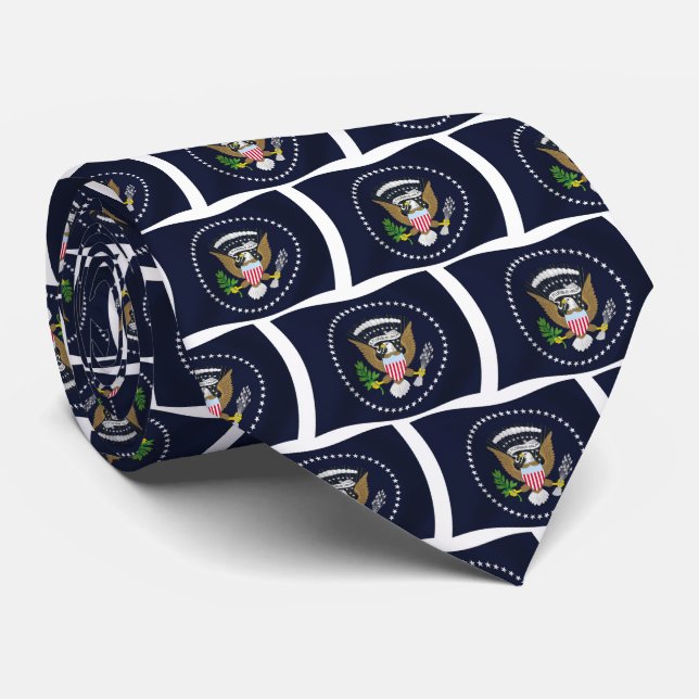 Gravata com o Selo Presidencial dos EUA (Rolled)
