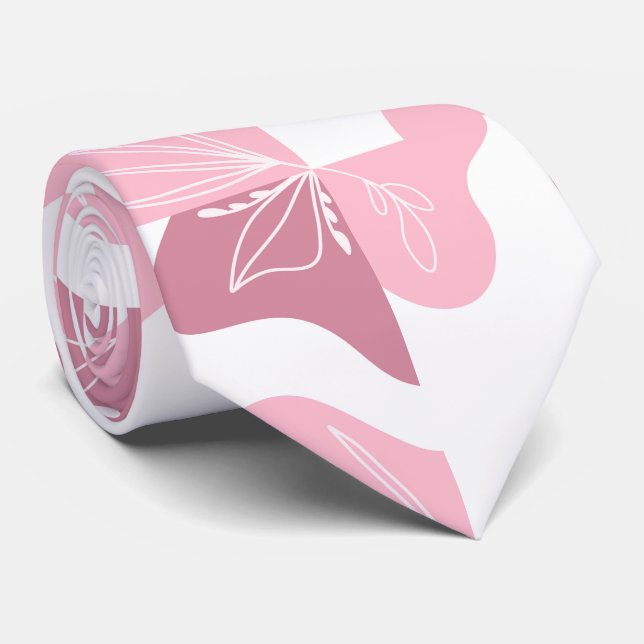 Gravata com Padrão Minimalista (Rolled)