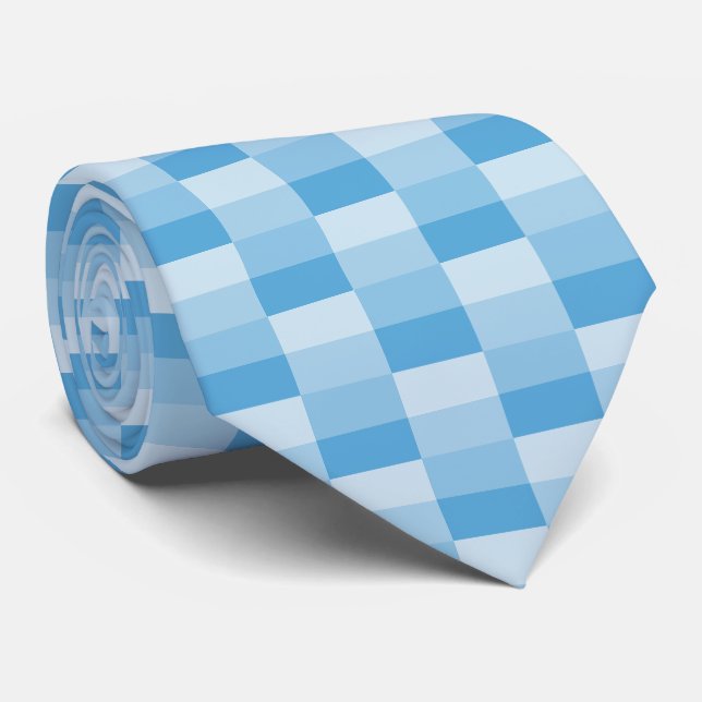 Gravata Combinação de Cores Anjo Azul (Rolled)