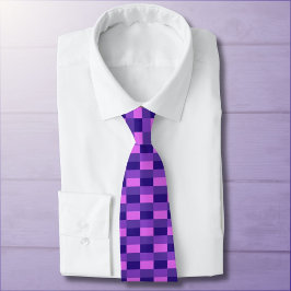 Gravata Combinação de cores rosa e roxo