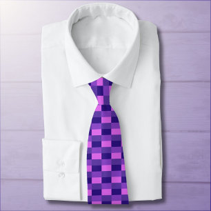 Gravata Combinação de cores rosa e roxo