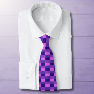 Gravata Combinação de cores rosa e roxo
