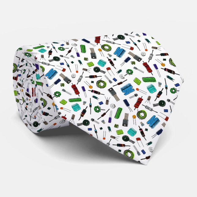 Gravata Componentes do circuito - Cor (Rolled)